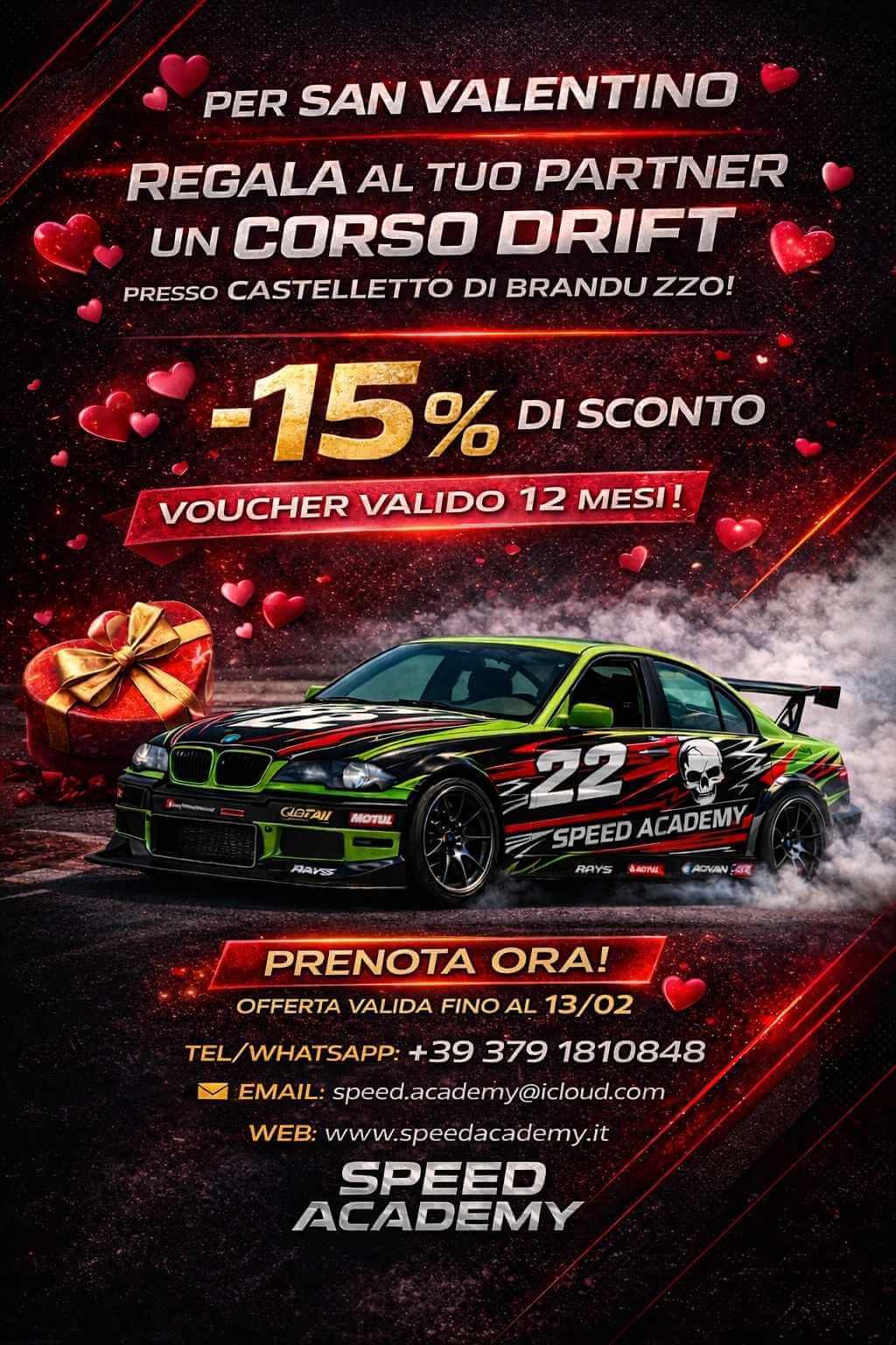 voucher san valentino corso drift