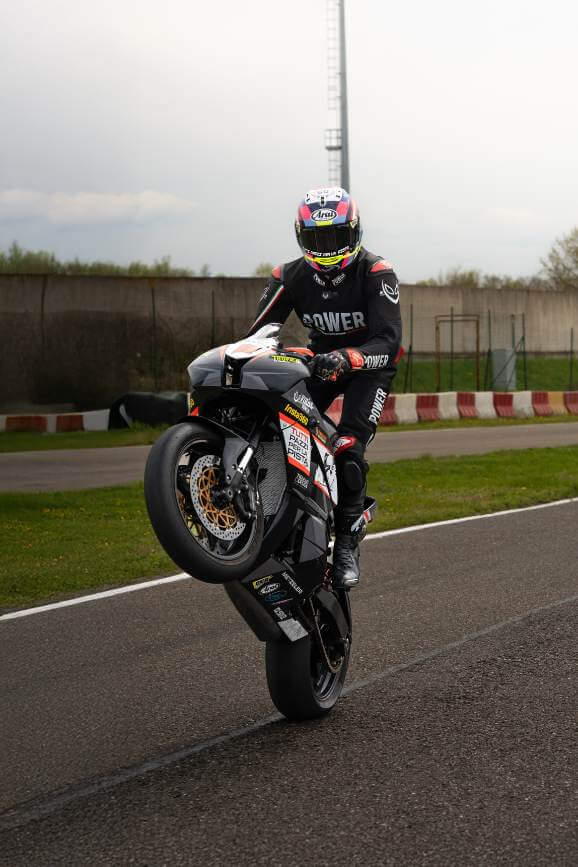motociclista corsi pista di pomposa